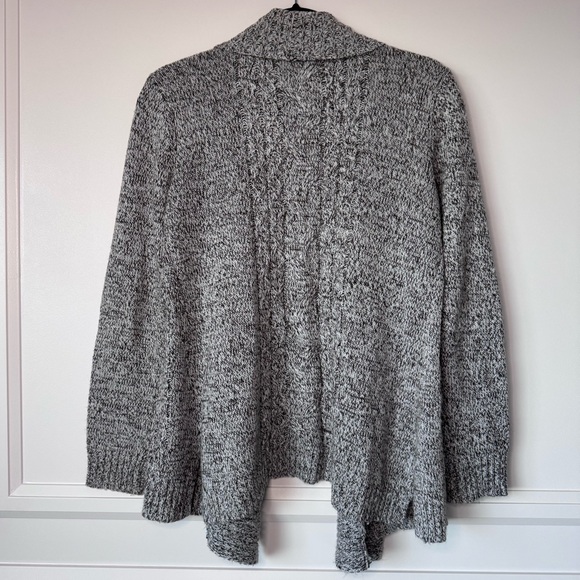 Madison Lilly Serra Cable Knit Cardigan Brown & Tan Size Small - Picture 2 of 8